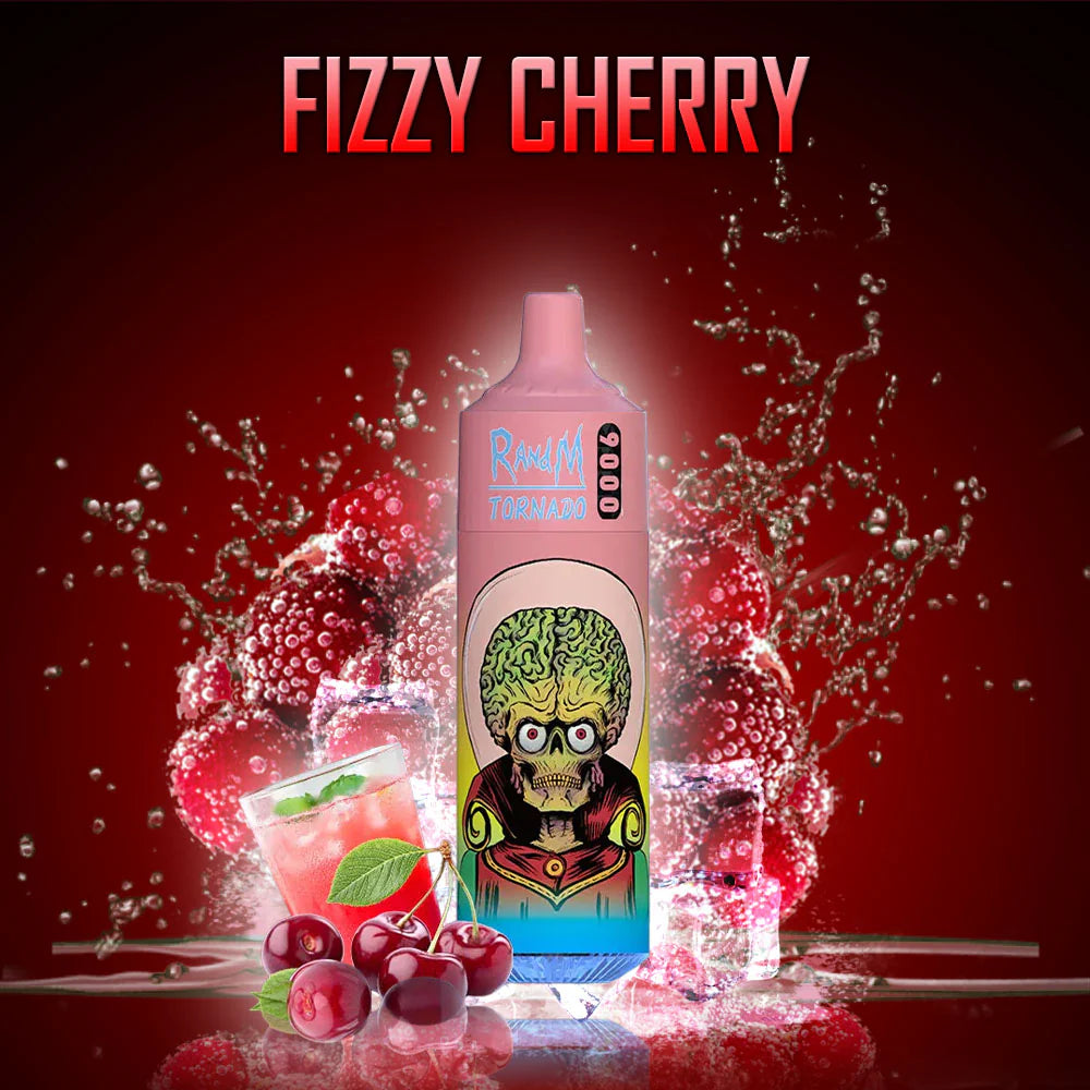 RANDM TORNADO 9000 PUFFS - Fizzy Cherry JustDoVaping RANDM TORNADO 9000 PUFFS - Fizzy Cherry JustDoVaping