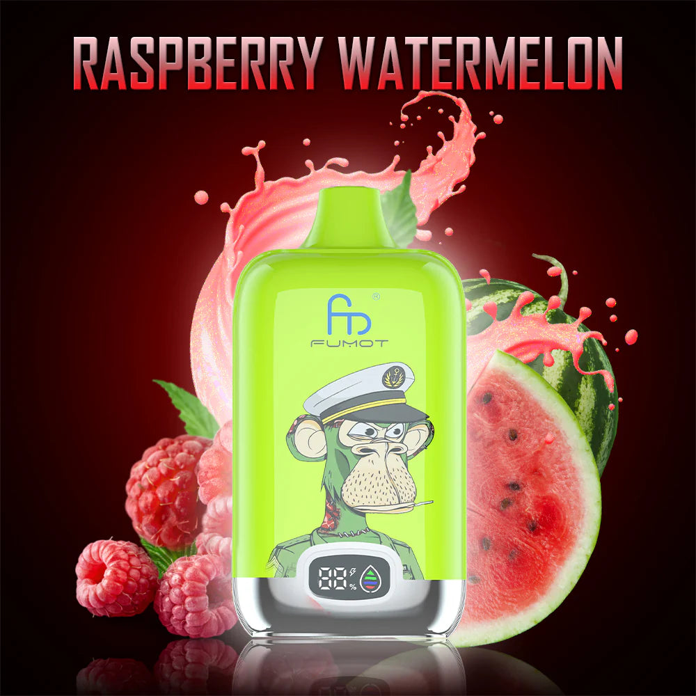 Fumot Digital Box 12000 Puffs Raspberry Watermelon JustDoVaping Fumot Digital Box 12000 Puffs Raspberry Watermelon JustDoVaping