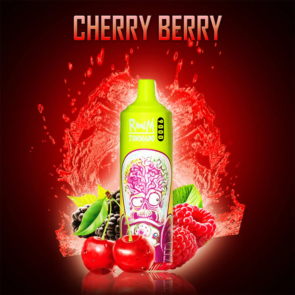 RANDM TORNADO 9000 PUFFS - Cherry Berry JustDoVaping RANDM TORNADO 9000 PUFFS - Cherry Berry JustDoVaping