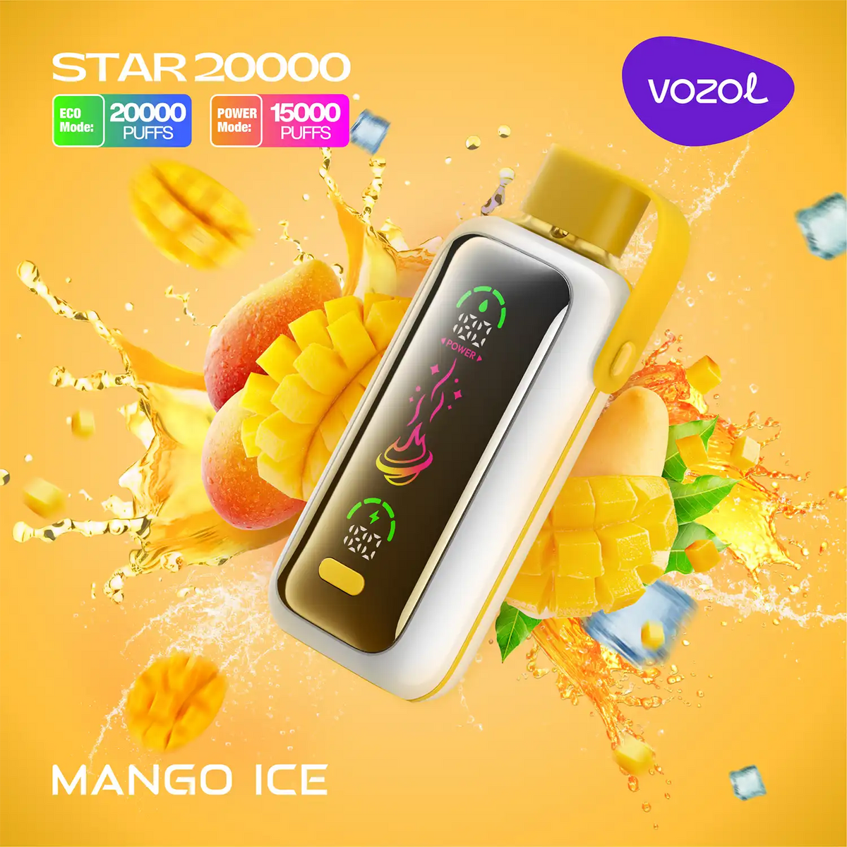 VOZOL STAR 20000 PUFFS - Mango Ice