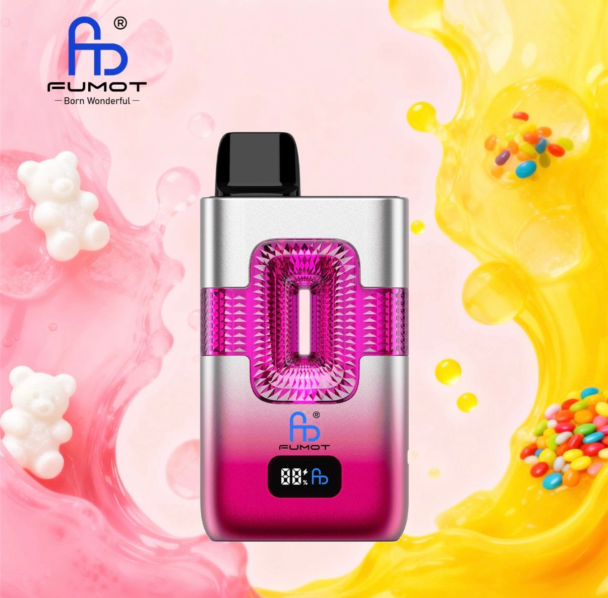 FUMOT ECO 2IN1 50000 PUFFS - Gummy Bear & Skittles