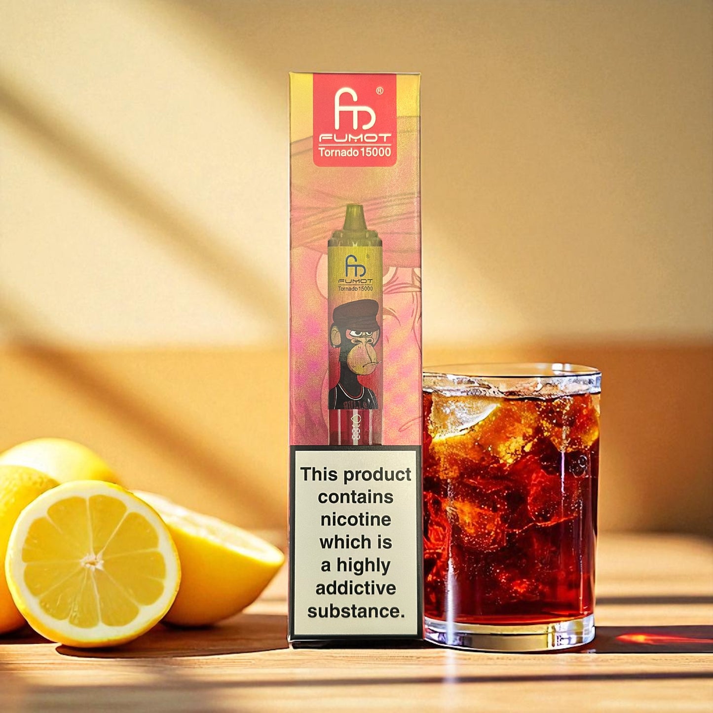 NEW! Fumot Randm Tornado 15000 Puffs Cola Lemon