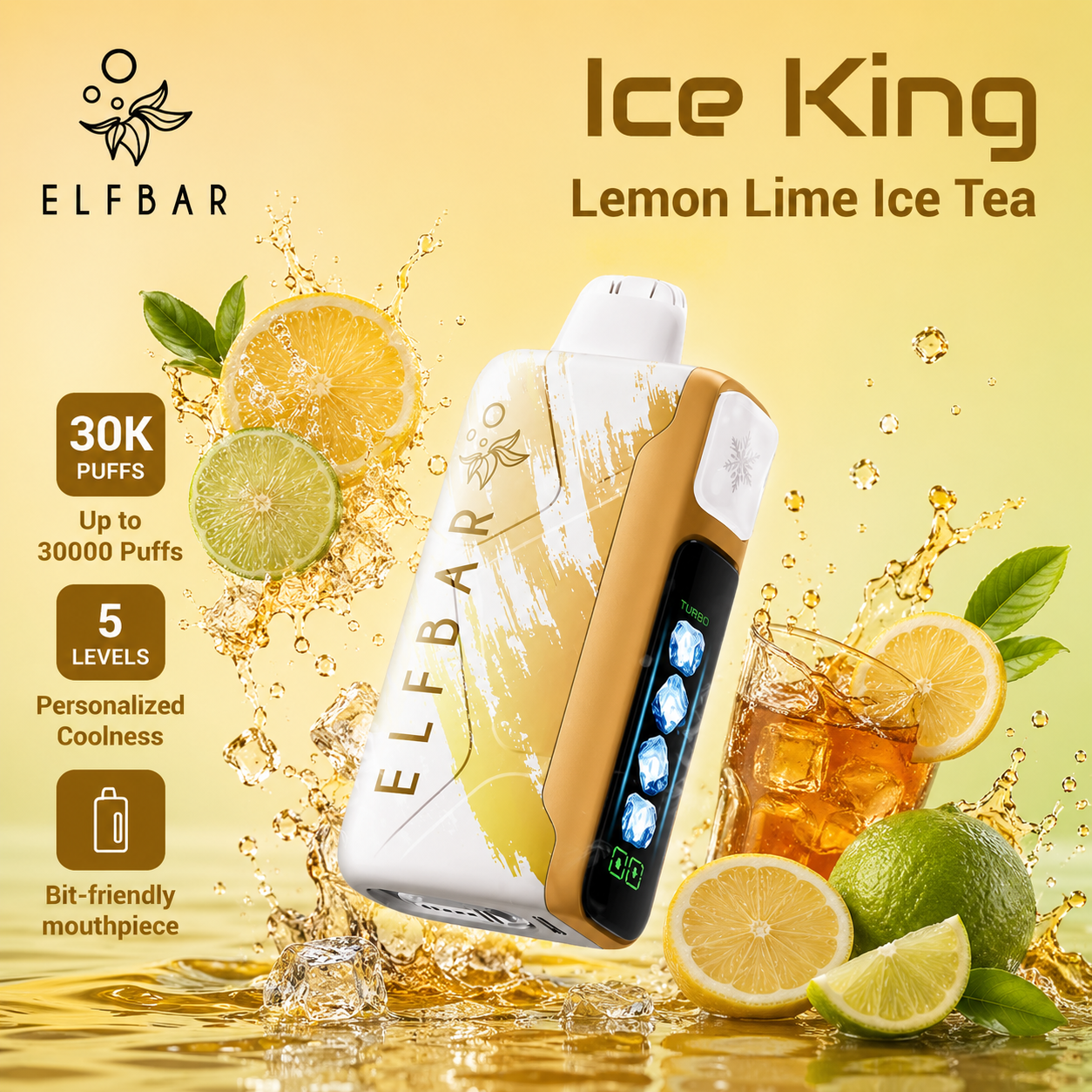ELFBAR ICE KING 30000 PUFFS - Lemon Lime Ice Tea