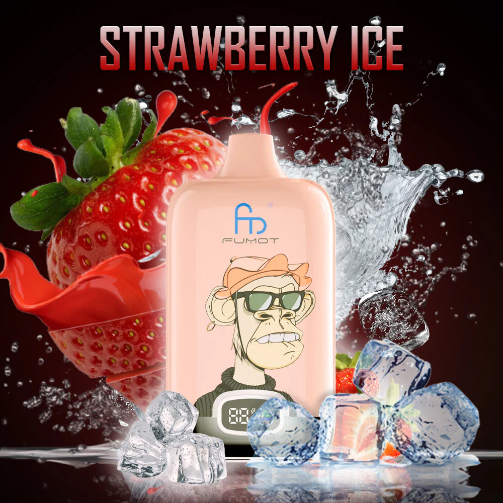 Fumot Digital Box 12000 Puffs Strawberry Ice JustDoVaping Fumot Digital Box 12000 Puffs Strawberry Ice JustDoVaping