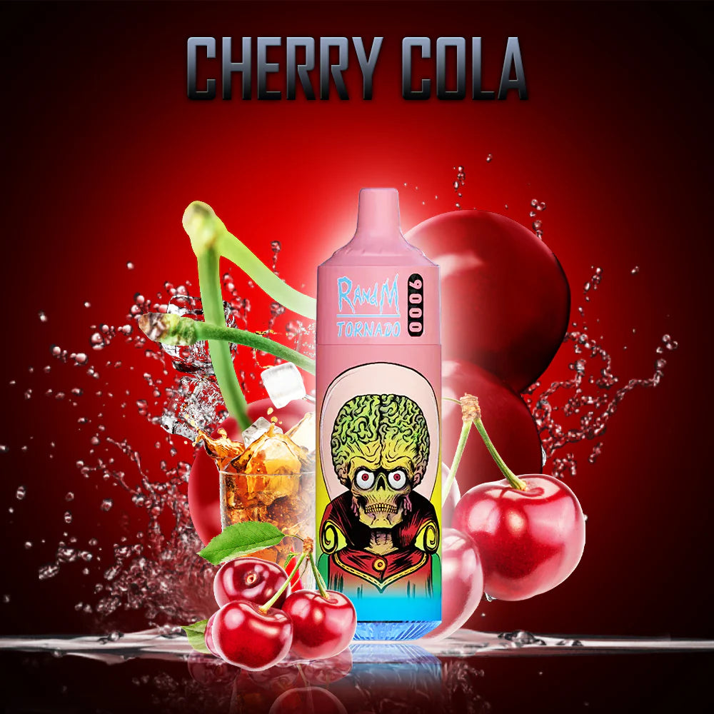RANDM TORNADO 9000 PUFFS - Cherry Cola JustDoVaping RANDM TORNADO 9000 PUFFS - Cherry Cola JustDoVaping