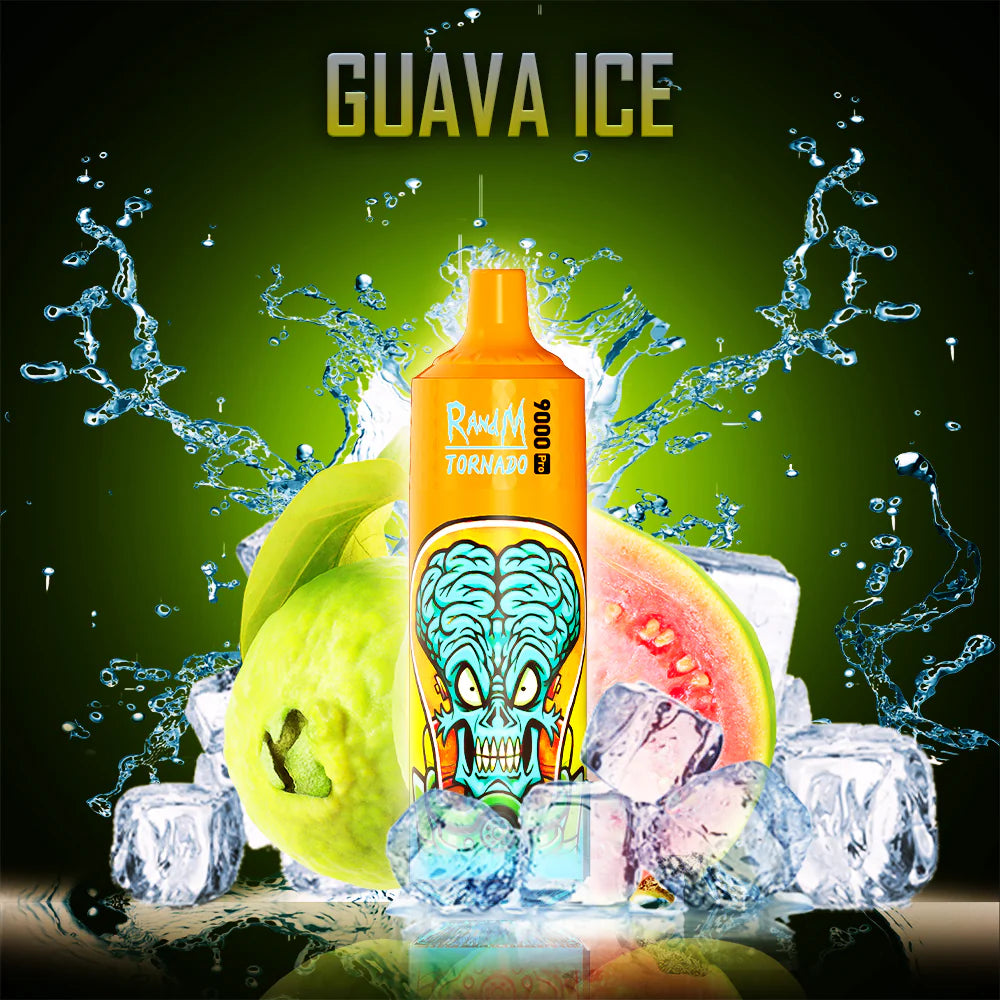 RANDM TORNADO 9000 PUFFS - Guava Ice JustDoVaping RANDM TORNADO 9000 PUFFS - Guava Ice JustDoVaping