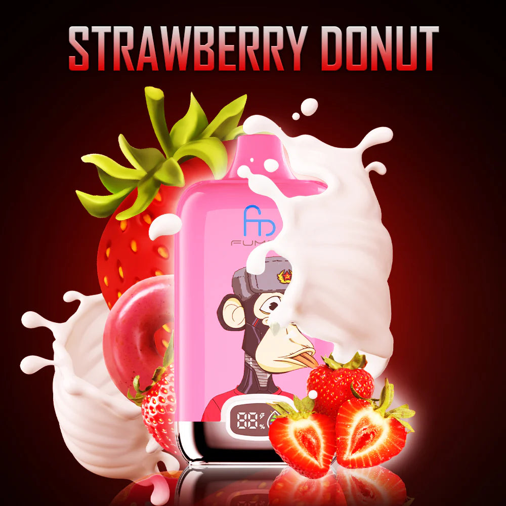 Fumot Digital Box 12000 Puffs Strawberry Donut JustDoVaping Fumot Digital Box 12000 Puffs Strawberry Donut JustDoVaping