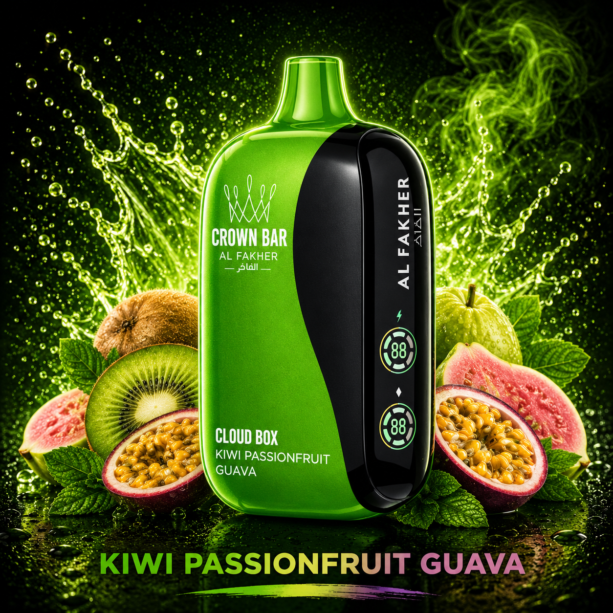 Al Fakher Vape Cloud Box 12000 Puffs - Kiwi Passion Fruit Guava
