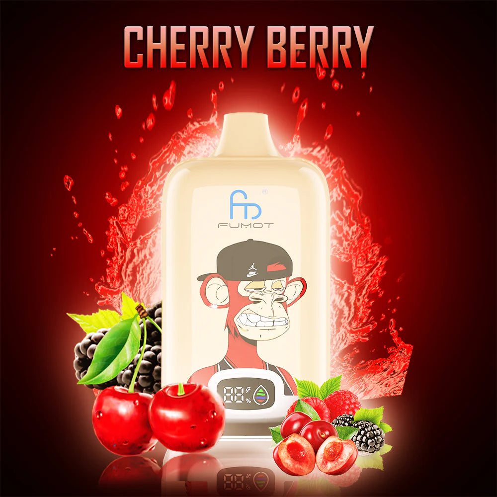 Fumot Digital Box 12000 Puffs Cherry Berry JustDoVaping Fumot Digital Box 12000 Puffs Cherry Berry JustDoVaping