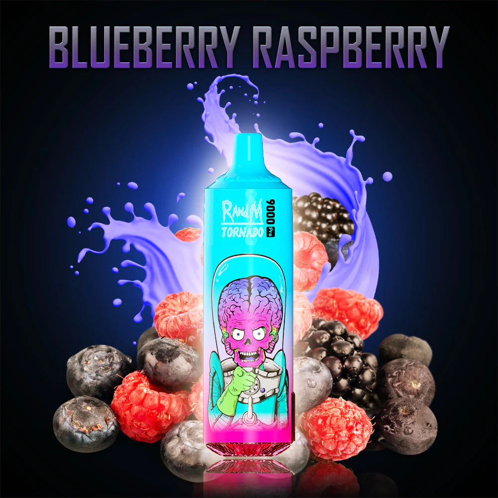 RANDM TORNADO 9000 PUFFS - Blueberry Raspberry JustDoVaping RANDM TORNADO 9000 PUFFS - Blueberry Raspberry JustDoVaping