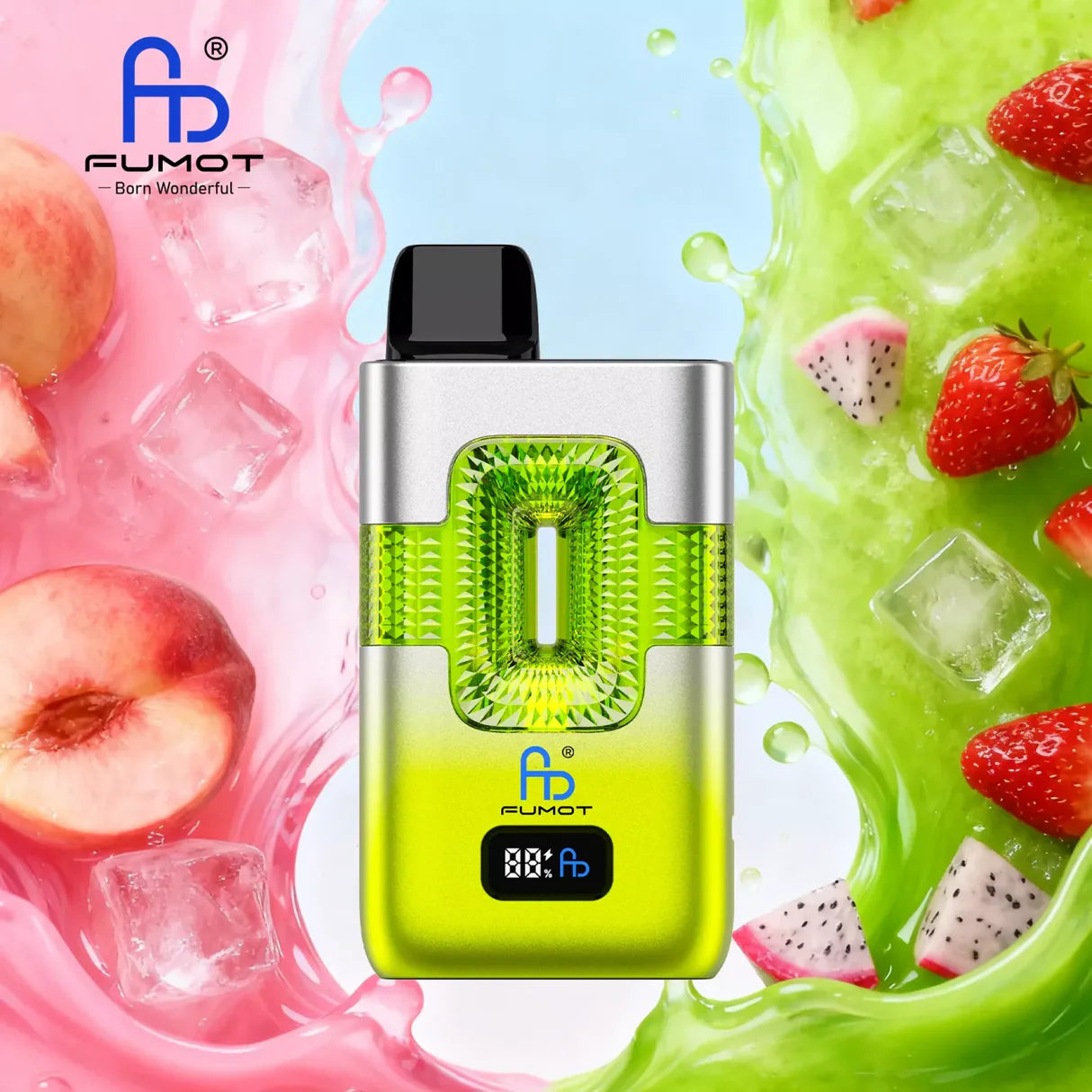 FUMOT ECO 2IN1 50000 PUFFS - Peach Ice & White Mamba