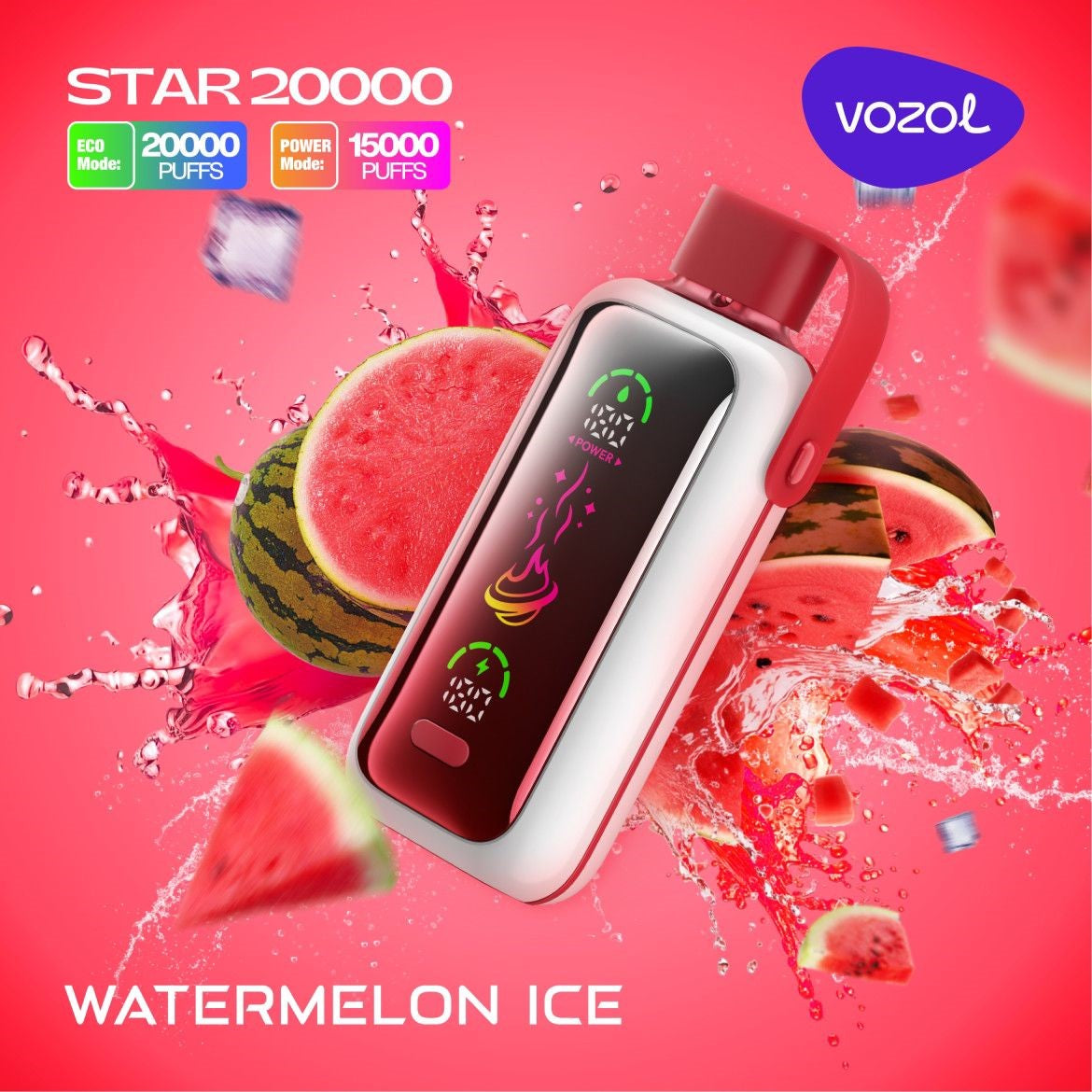VOZOL STAR 20000 PUFFS - Watermelon Ice