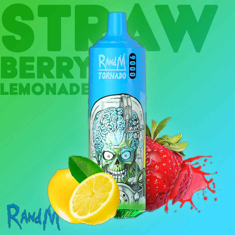 RANDM TORNADO 9000 PUFFS - Strawberry Lemonade JustDoVaping RANDM TORNADO 9000 PUFFS - Strawberry Lemonade JustDoVaping