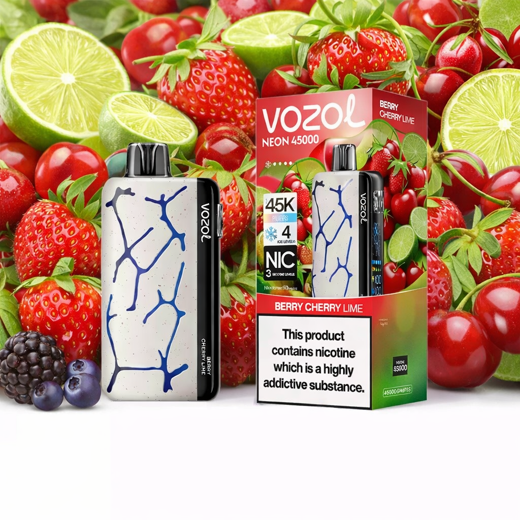 VOZOL NEON 45000 PUFFS - Berry Cherry Lime
