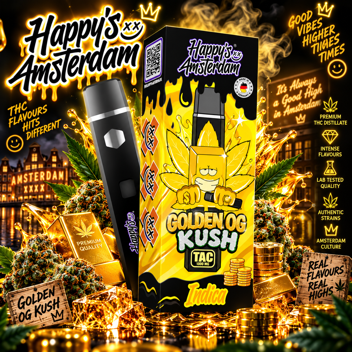 HAPPY'S AMSTERDAM - Golden OG Kush