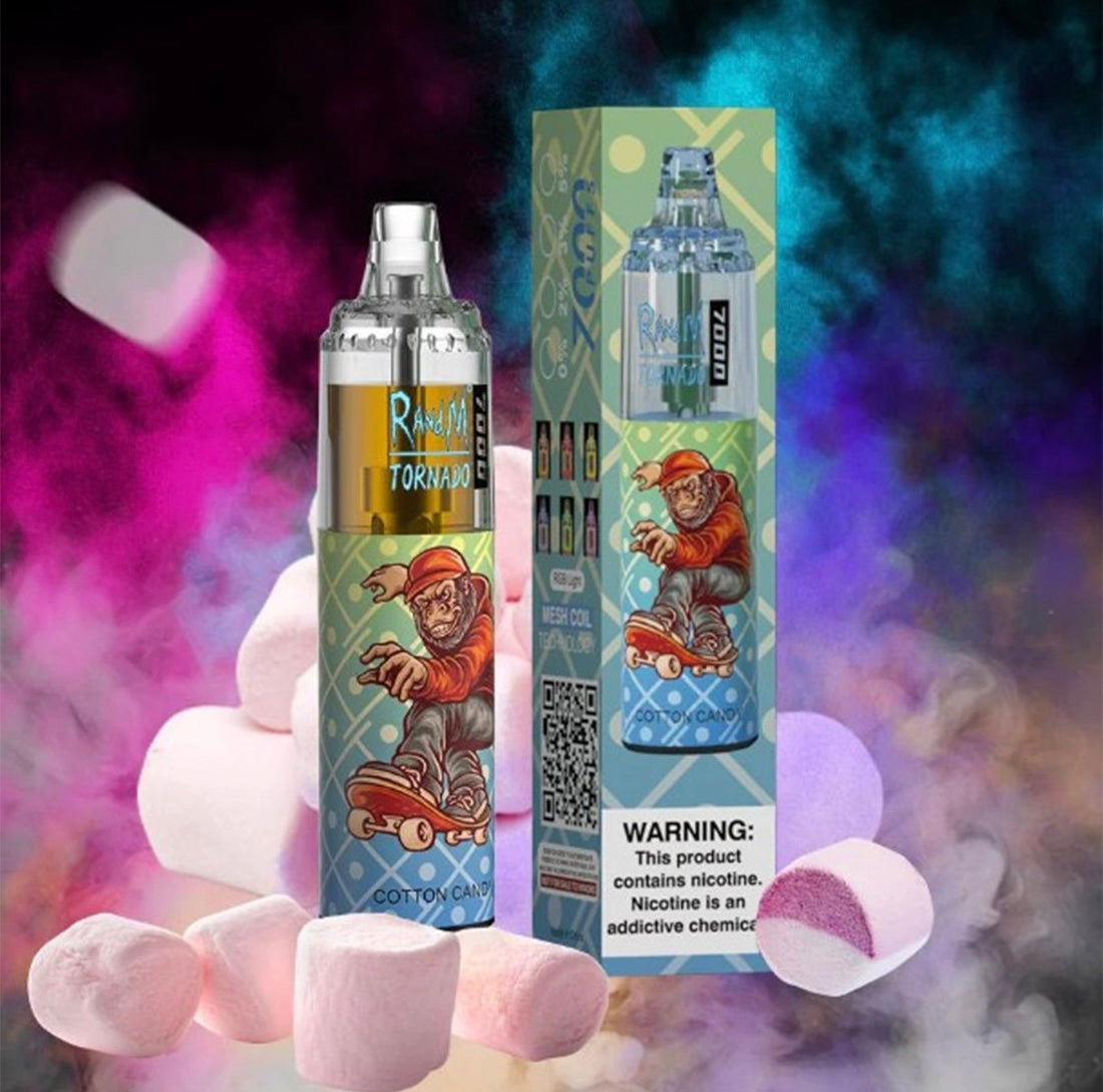 RandM Tornado - Cotton Candy (7000 Puffs) JustDoVaping RandM Tornado - Cotton Candy (7000 Puffs) JustDoVaping