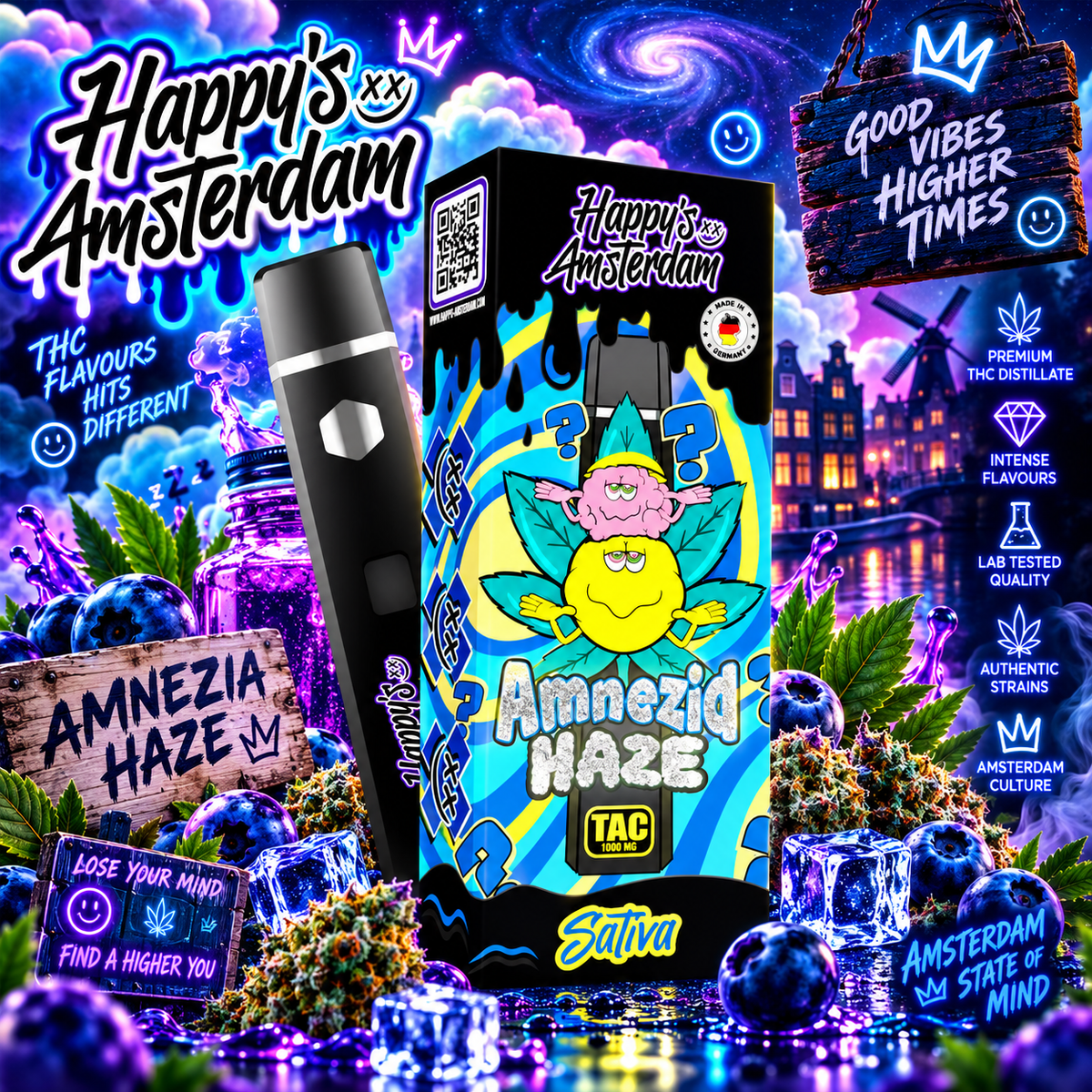 HAPPY'S AMSTERDAM - Amnezia Haze