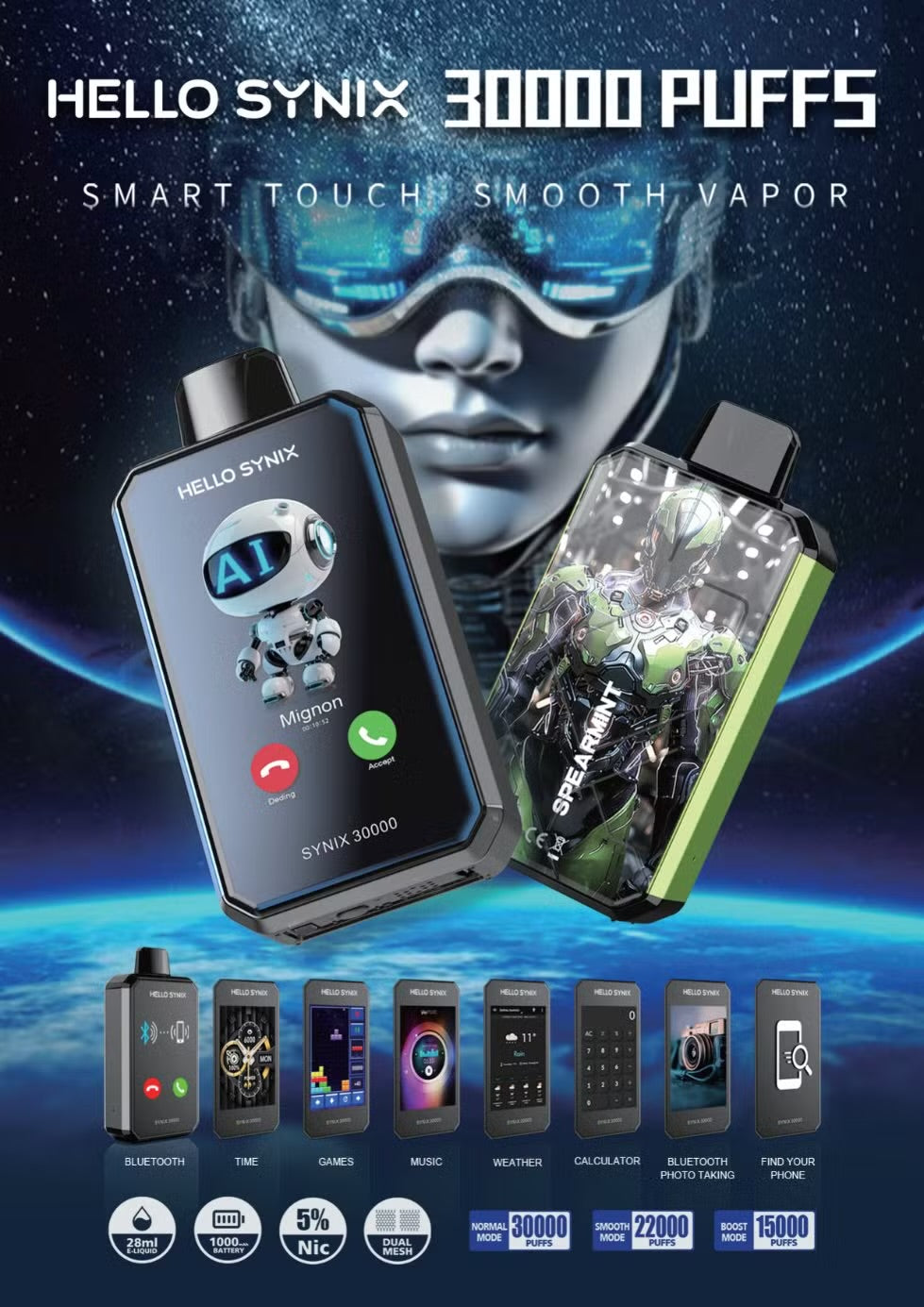 HELLO SYNIX 30000 PUFFS JustDoVaping HELLO SYNIX 30000 PUFFS JustDoVaping
