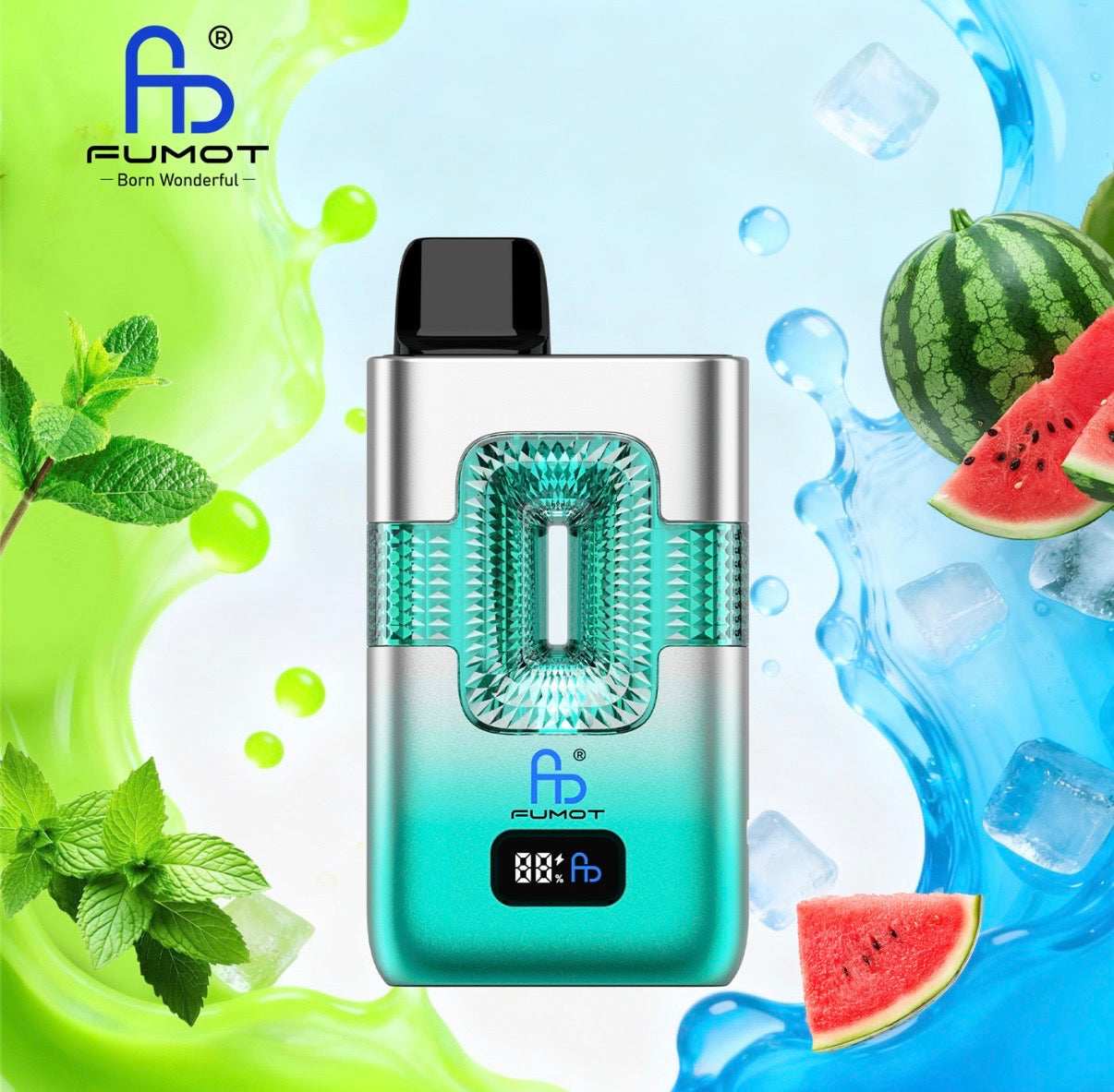 FUMOT ECO 2IN1 50000 PUFFS - Cool Mint & Watermelon Ice