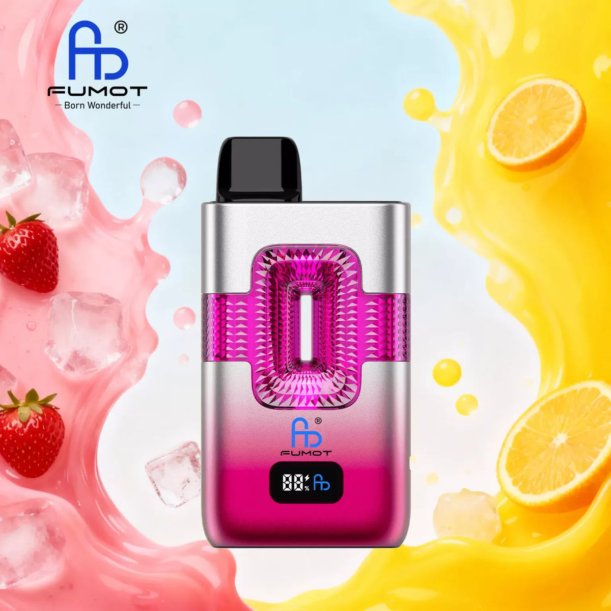 FUMOT ECO 2IN1 50000 PUFFS - Strawberry Ice & Huckleberry