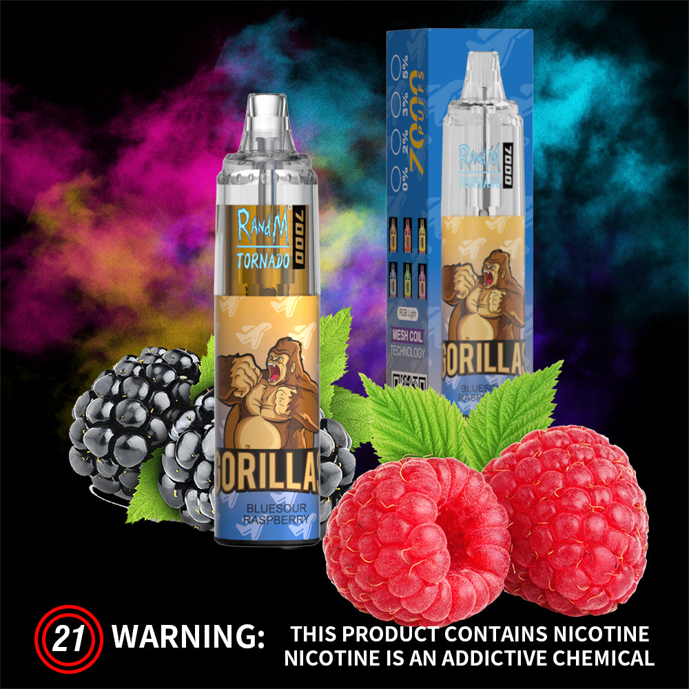 RandM Tornado - Bluesour Raspberry (7000 Puffs) JustDoVaping RandM Tornado - Bluesour Raspberry (7000 Puffs) JustDoVaping