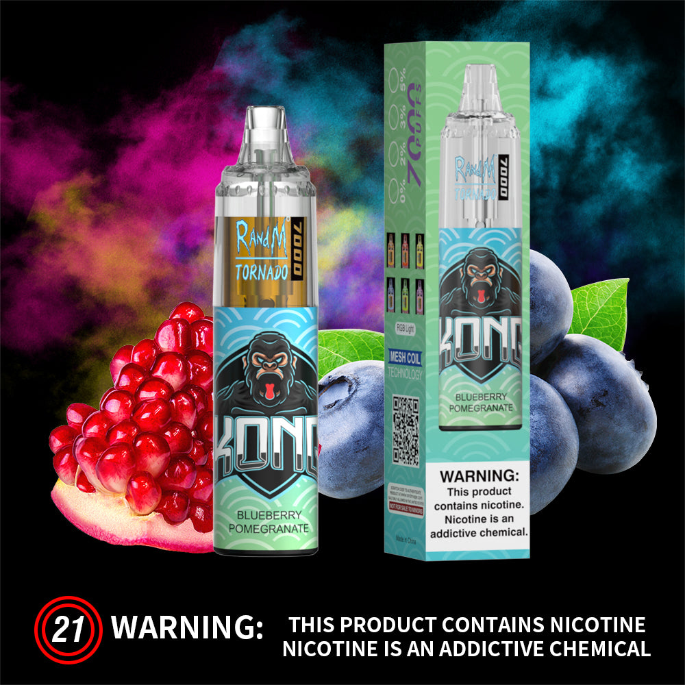 RandM Tornado - Blueberry Pomegranate (7000 Puffs) JustDoVaping RandM Tornado - Blueberry Pomegranate (7000 Puffs) JustDoVaping