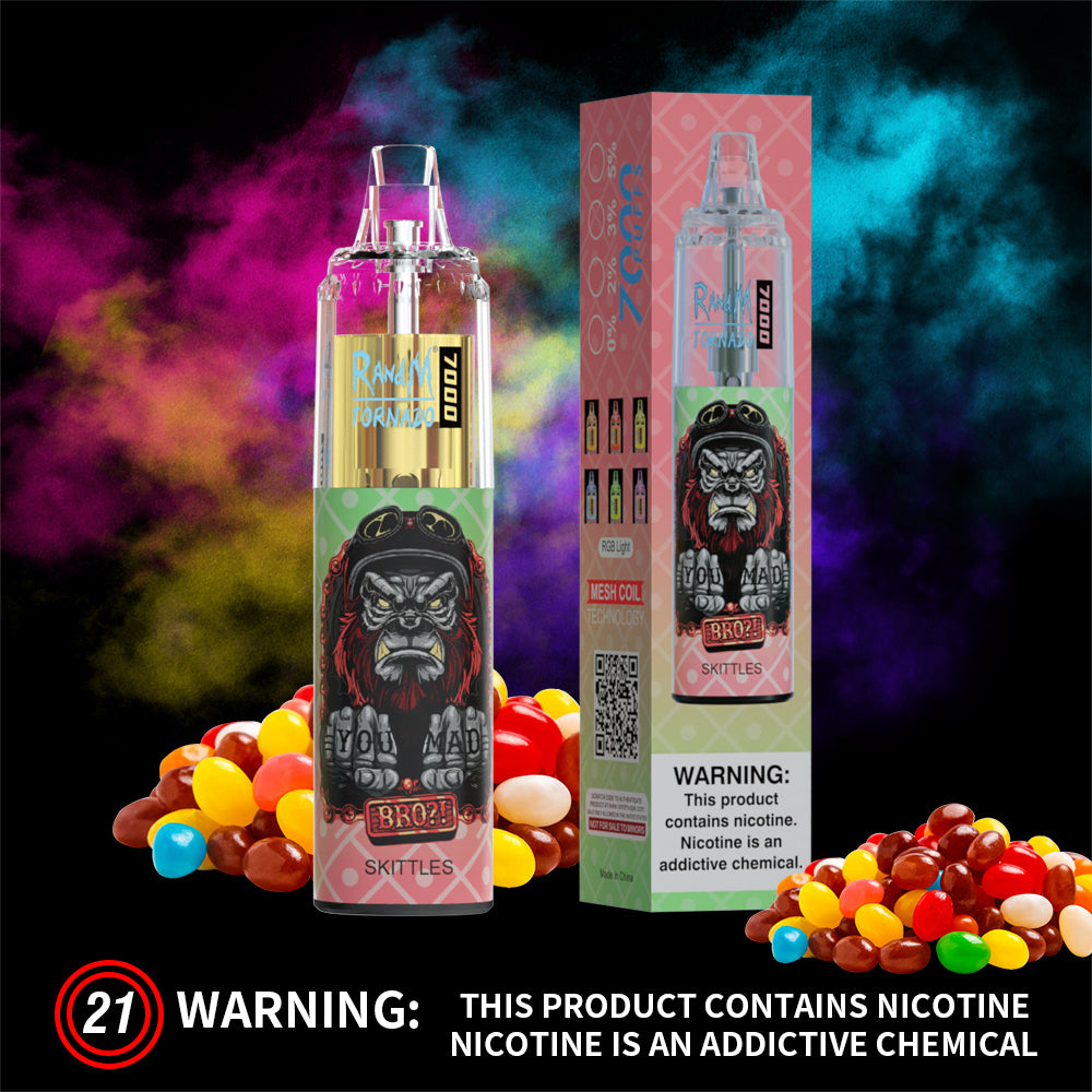 RandM Tornado - Skittles (7000 Puffs) – JustDoVaping