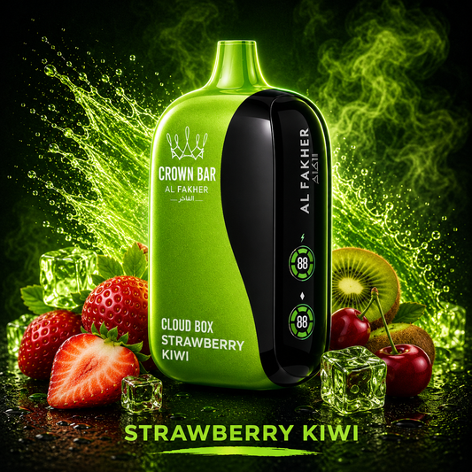 Al Fakher Vape Cloud Box 12000 Puffs - Strawberry Kiwi