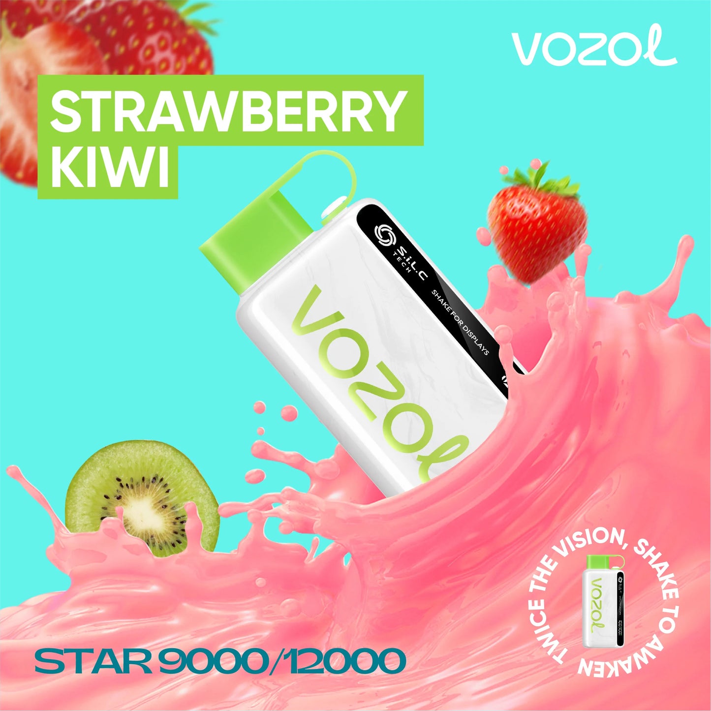 VOZOL STAR Strawberry Kiwi (12000 Puffs)