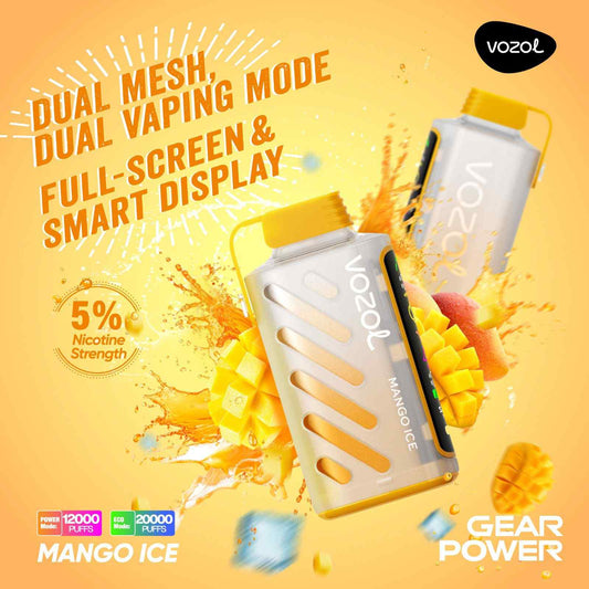 VOZOL GEAR POWER 20000 PUFFS - Mango Ice