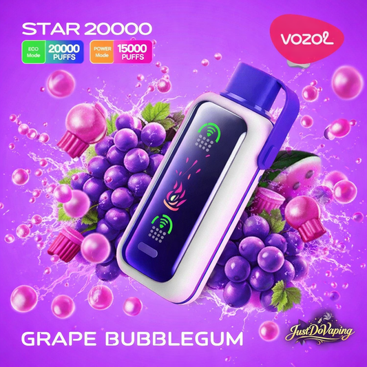 VOZOL STAR 20000 PUFFS - Grape Bubblegum