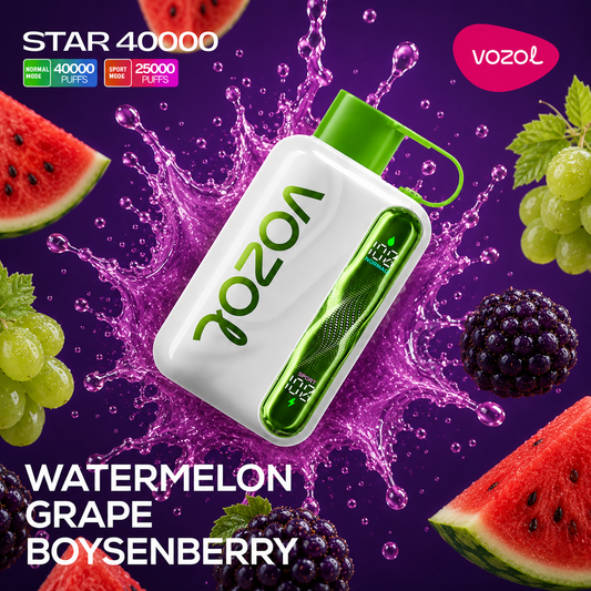 VOZOL STAR 40000 PUFFS - Watermelon Grape Boysenberry