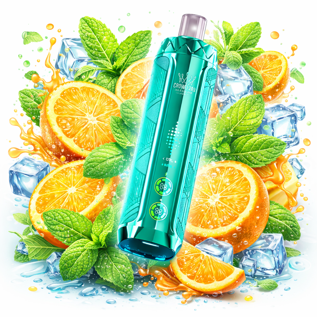 Al Fakher CRYSTAL V2 8000 Puffs - Orange Mint