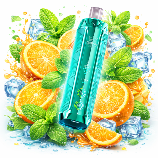 Al Fakher CRYSTAL V2 8000 Puffs - Orange Mint