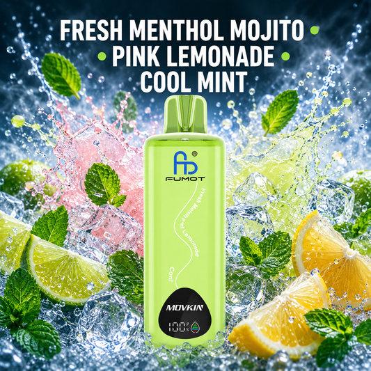 Fumot RandM Eco 3in1 24000 Puffs - Fresh Menthol Mojito - Pink Lemonade - Cool Mint