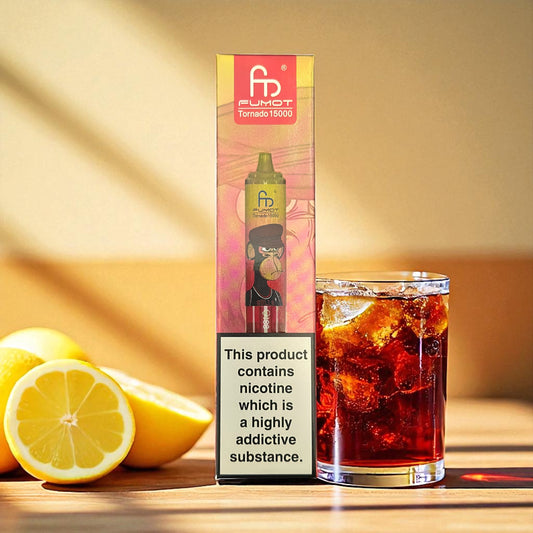 NEW! Fumot Randm Tornado 15000 Puffs Cola Lemon