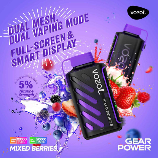 VOZOL GEAR POWER 20000 PUFFS - Mixed Berries