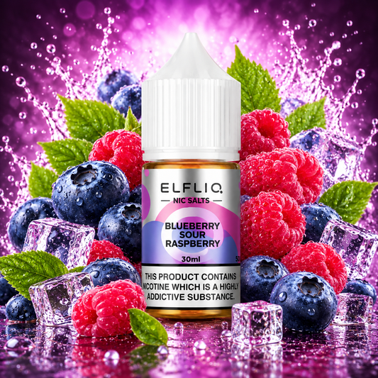 ELFLIQ by ELFBAR 30ML 50MG - Blueberry Sour Raspberry