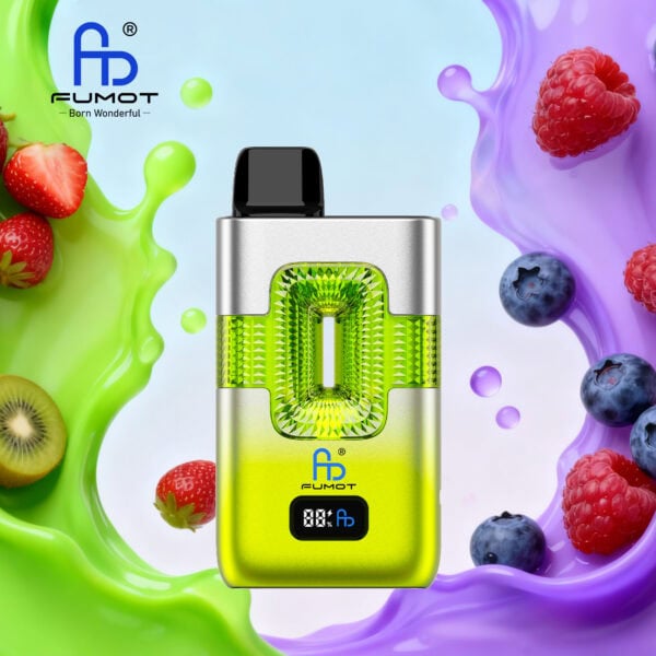 FUMOT ECO 2IN1 50000 PUFFS - Strawberry Kiwi & Blueberry Sour Raspberry