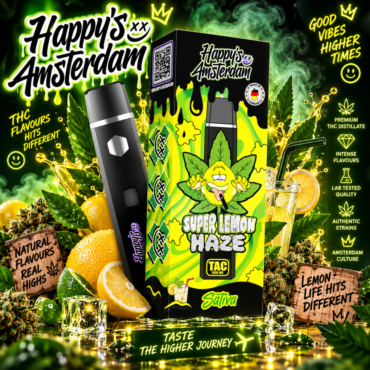 HAPPY'S AMSTERDAM - Super Lemon Haze