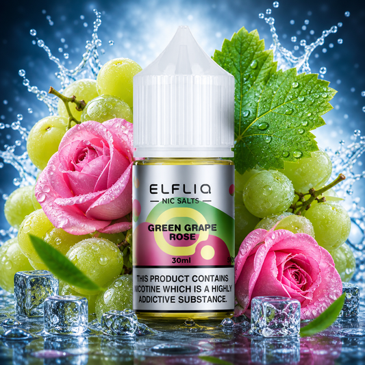 ELFLIQ by ELFBAR 30ML 50MG - Green Grape Rose