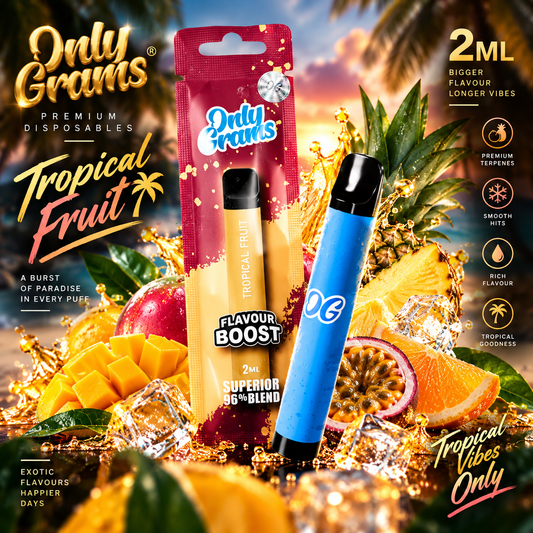 ONLY GRAMS SUPERIOR VAPE 96% Tropical Fruit 2ML
