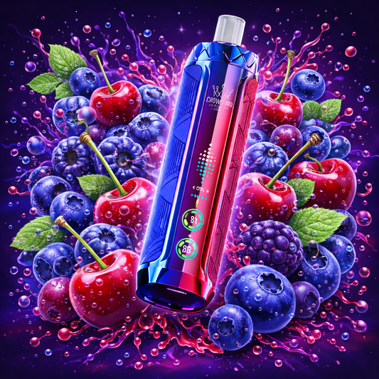 Al Fakher CRYSTAL V2 8000 Puffs - Blueberry Cherry