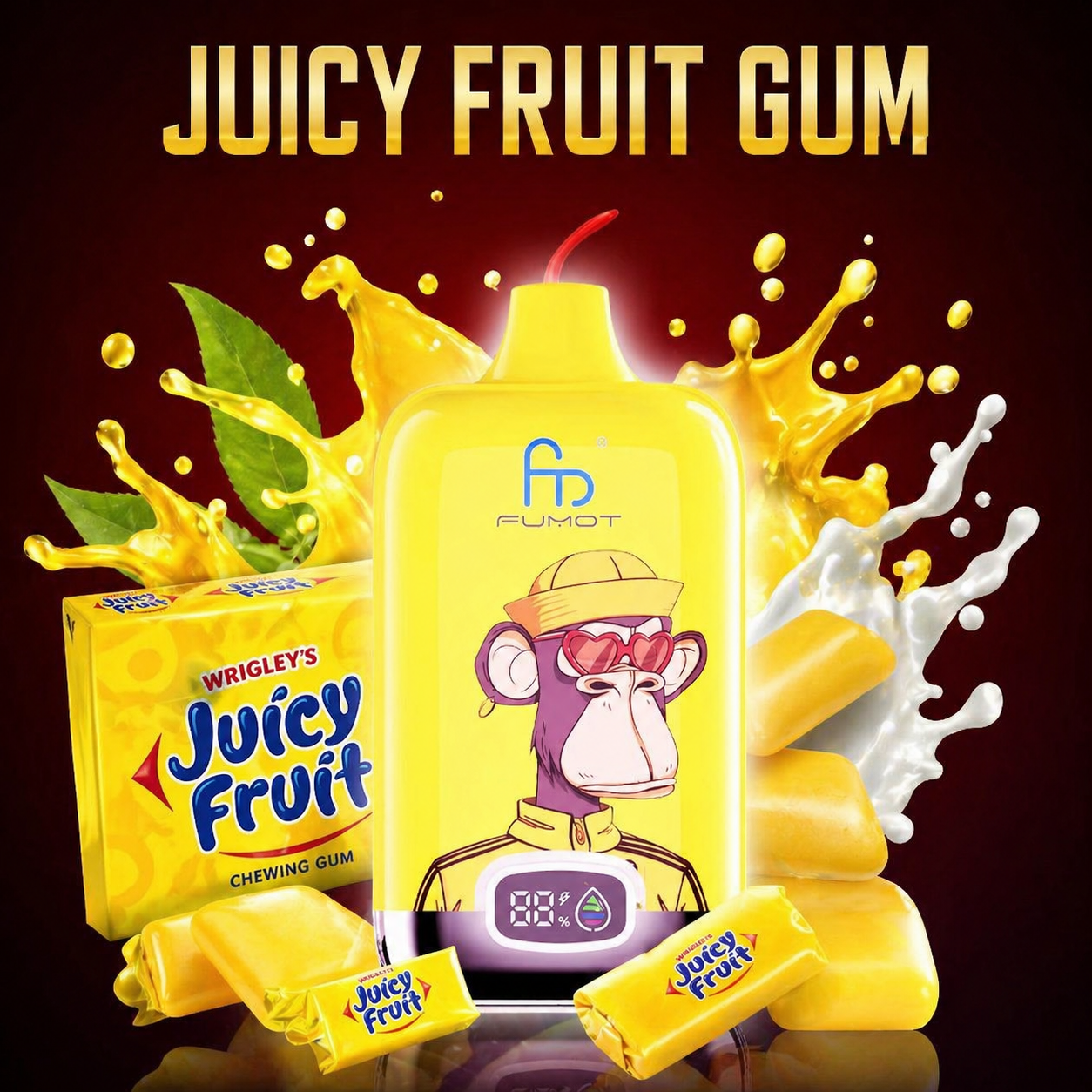 Fumot Digital Box 12000 Puffs Juicy Fruit Gum