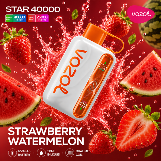 VOZOL STAR 40000 PUFFS - Strawberry Watermelon