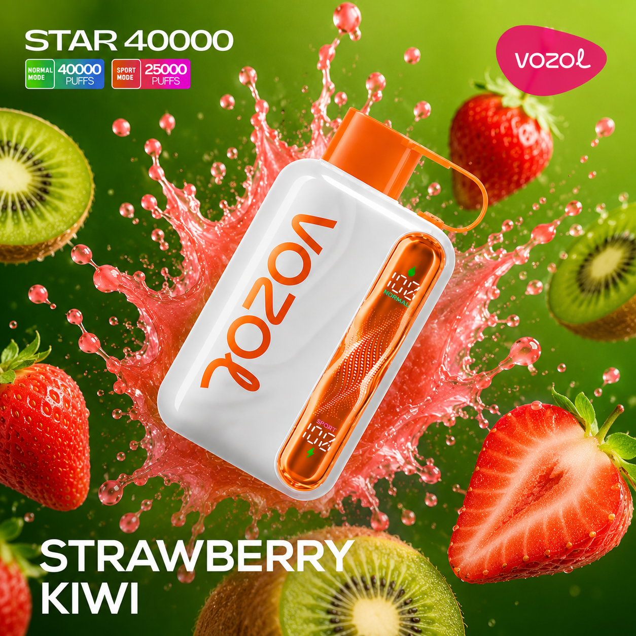 VOZOL STAR 40000 PUFFS - Strawberry Kiwi