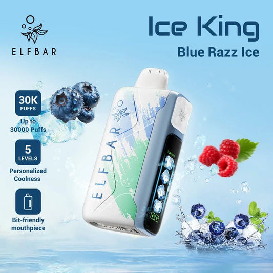 ELFBAR ICE KING 30000 PUFFS - Blue Razz Ice