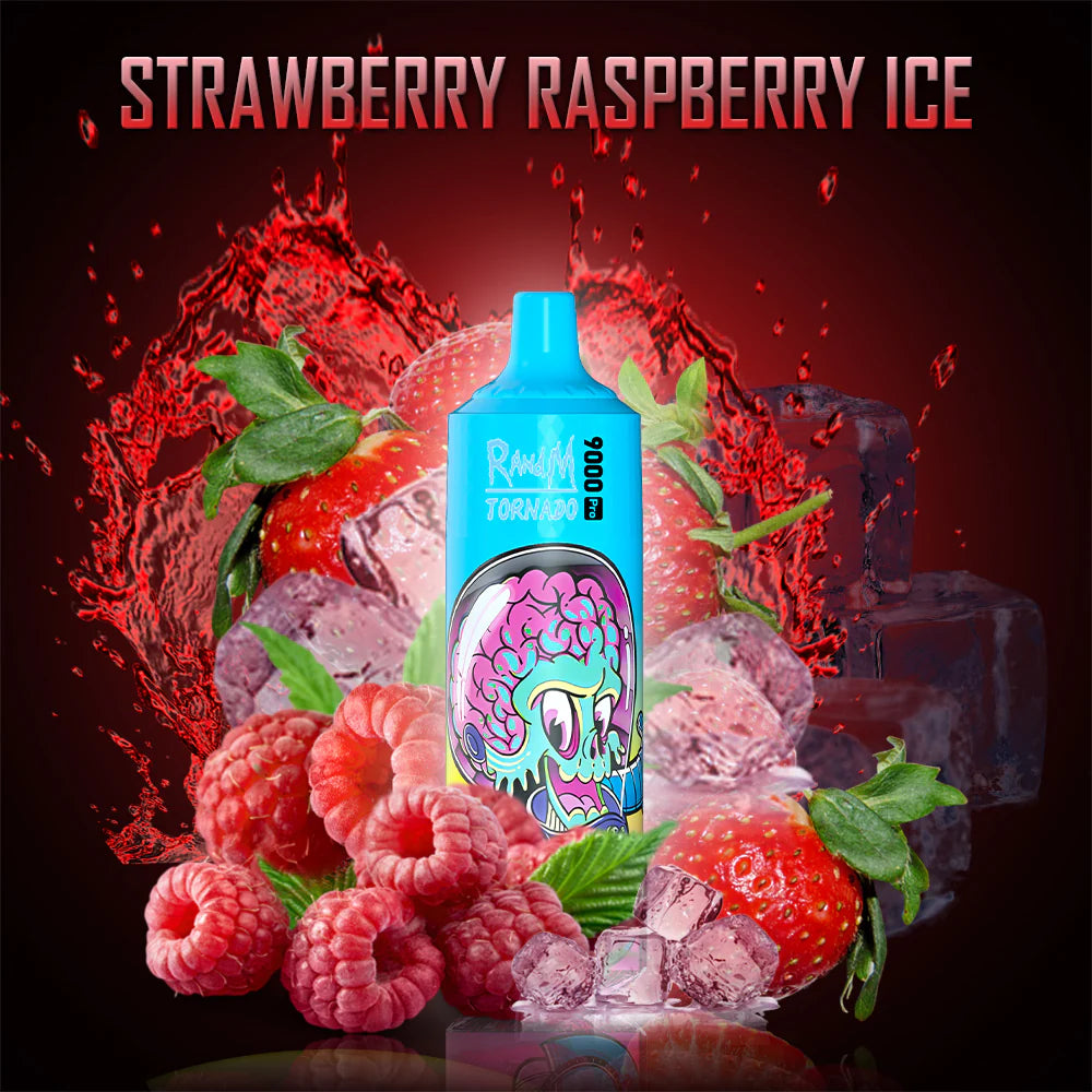 RANDM TORNADO 9000 PUFFS - Strawberry Raspberry Ice