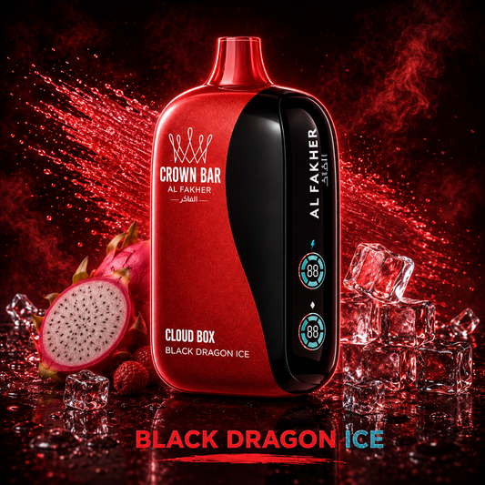 Al Fakher Vape Cloud Box 12000 Puffs - Black Dragon Ice