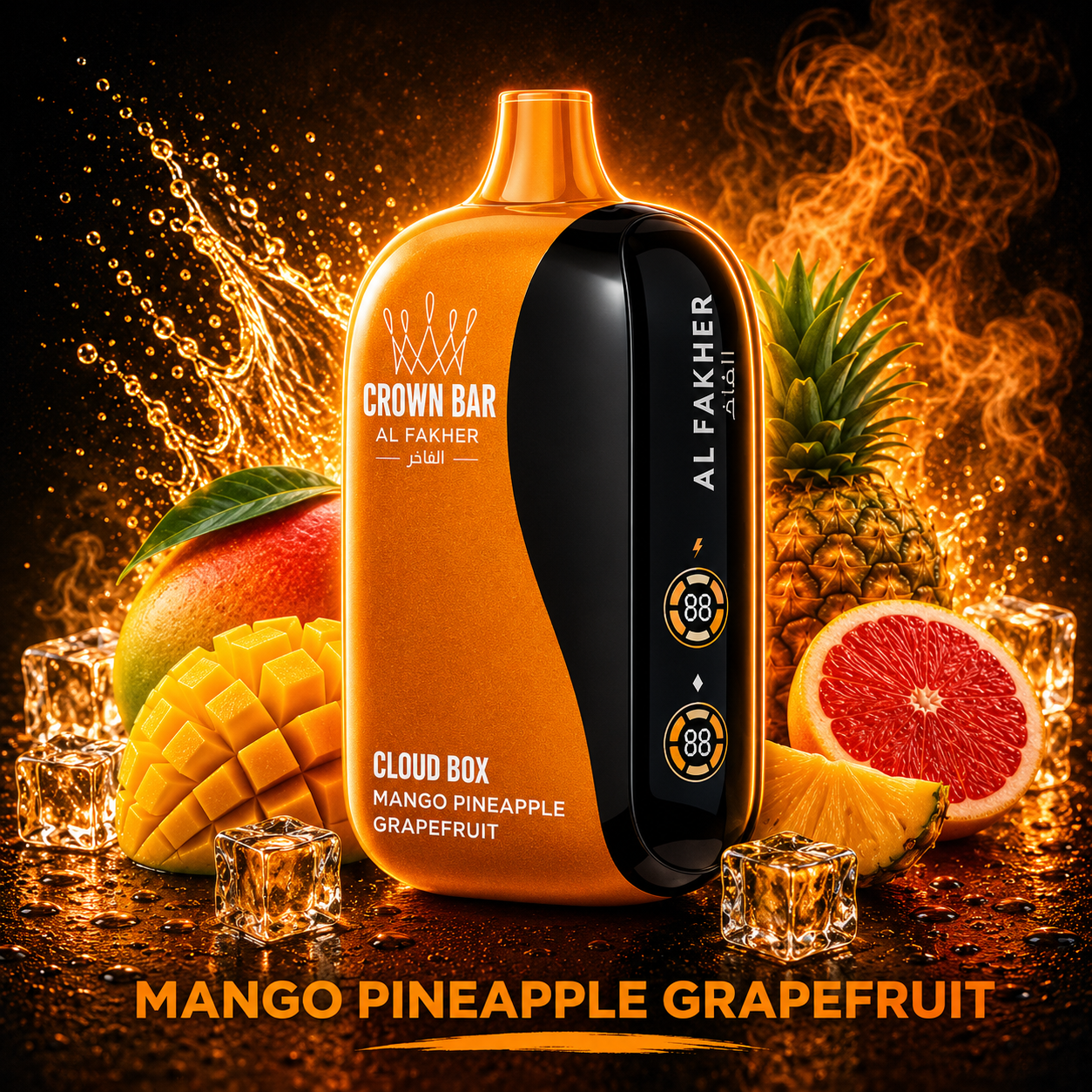 Al Fakher Vape Cloud Box 12000 Puffs - Mango Pineapple Grapefruit